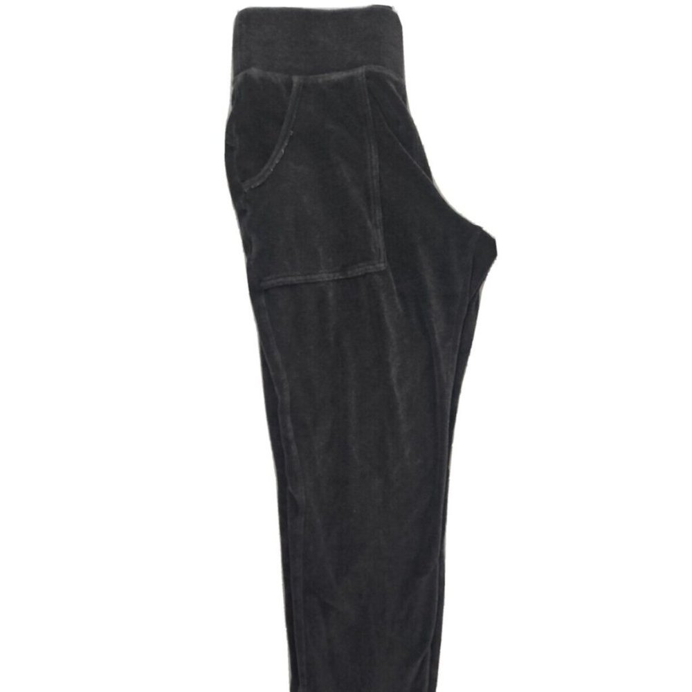 ATHLETA Ankle Pant Gray Velour XS Ankle Zip Designed in Sonoma County